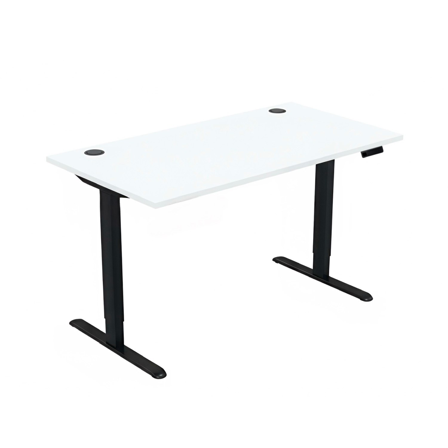 Стіл з електричним регулюванням висоти, одномоторний, із двома заглушками, 1600х800х718-1178 мм, НІКАН ГРУП (70603)